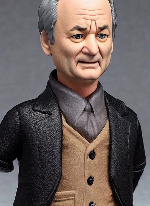 Image similar to bill murray, an nendoroid of bill murray figurine, realistic face, detailed product photo