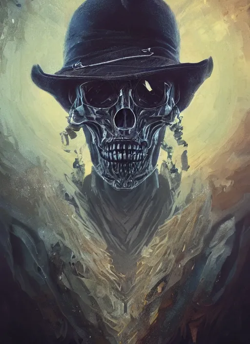 Image similar to A fancy portrait of a crystal skull by Greg Rutkowski, Sung Choi, Mitchell Mohrhauser, Maciej Kuciara, Johnson Ting, Maxim Verehin, Peter Konig, Bloodborne, 8k photorealistic, cinematic lighting, HD, high details, dramatic, atmospheric , trending on artstation