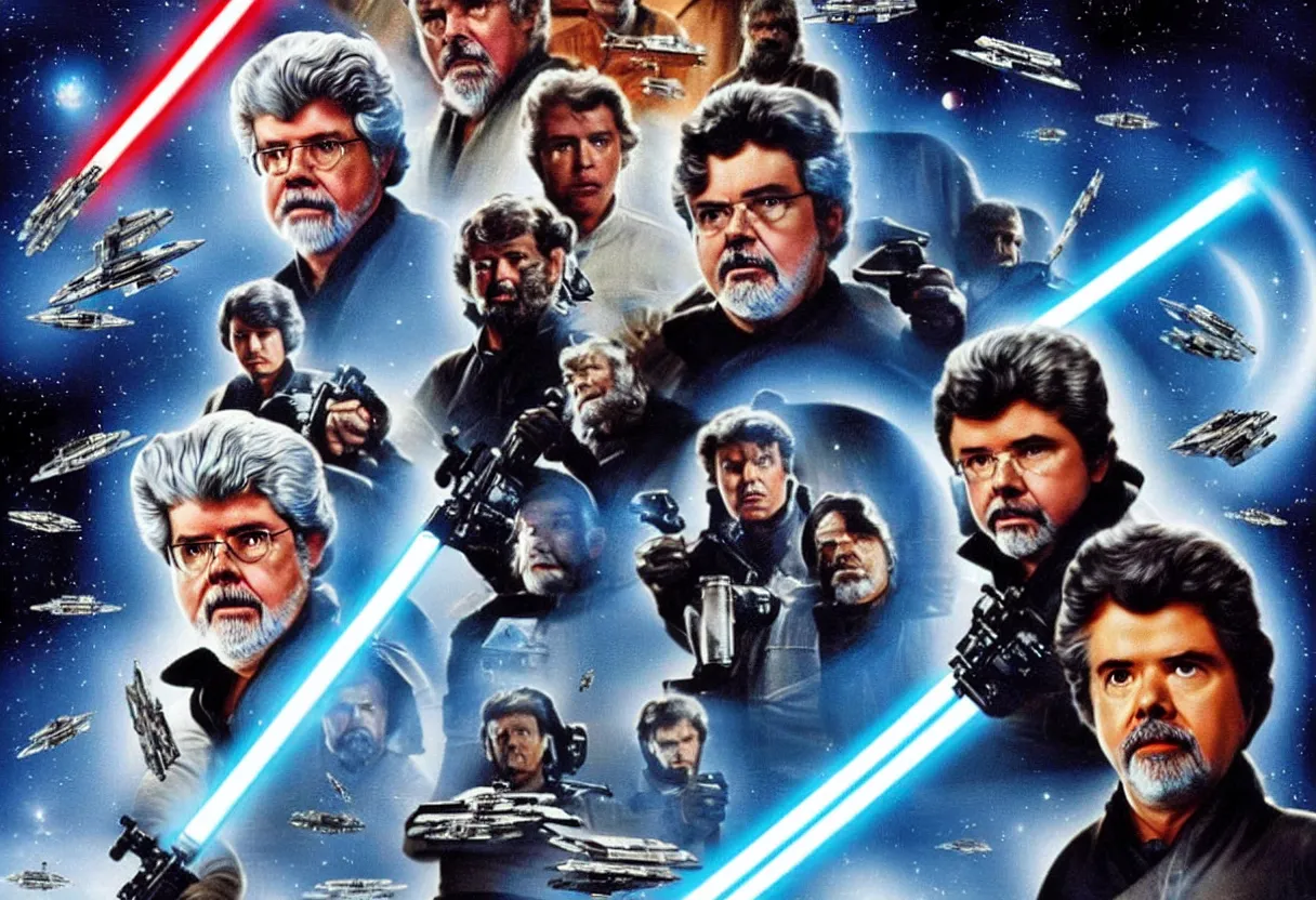 George Lucas stars in his new space opera movie Swiss