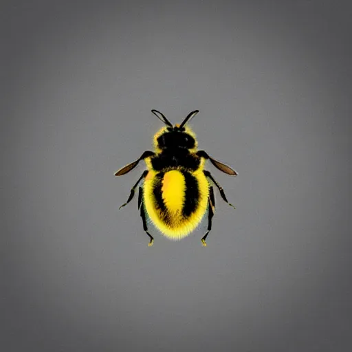 Prompt: minimal album cover of a bee