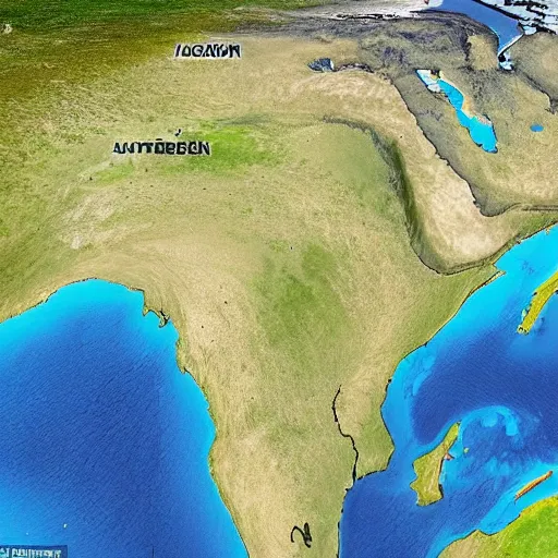 Image similar to this is a land on an unforgiving world of churning oceans and jagged coastlines. every habitable island is situated somewhere along the planet's equator where the weather is still volatile but more hospitable than any points to the north or south