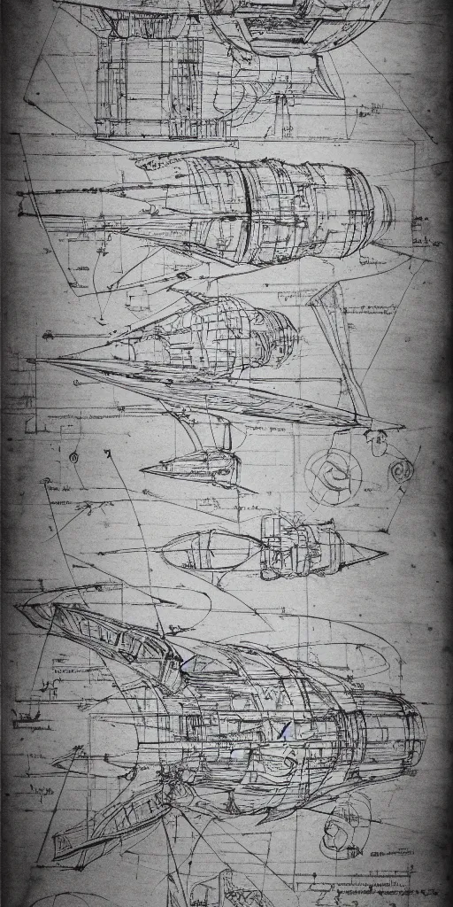 a design project of a warp drive, sketch, detailed, Stable Diffusion