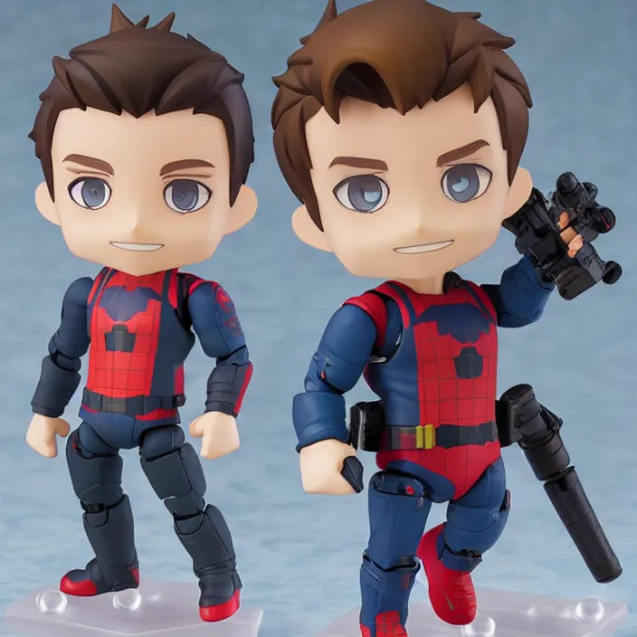 Prompt: tom holland, an anime nendoroid of tom holland, figurine, detailed product photo