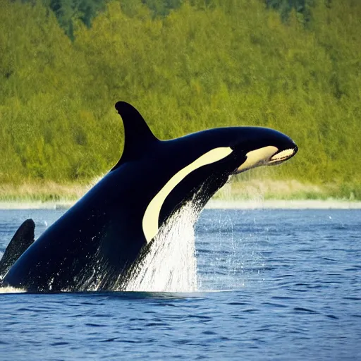 Image similar to native American orca