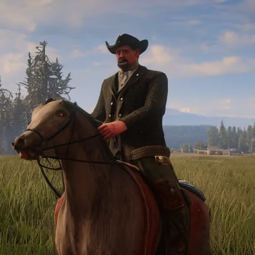 Image similar to Alexander Lukashenko in Red Dead Redemption 2