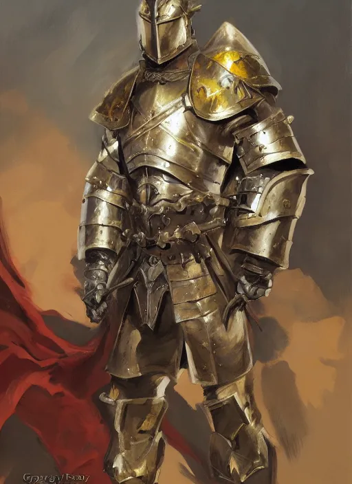 Image similar to a highly detailed paladin portrait with armour, fantasy, by gregory manchess, james gurney, james jean