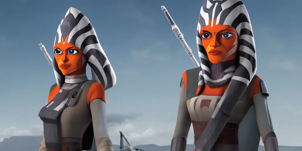 Image similar to Ahsoka Tano as Tie-Bomber pilot in full uniform