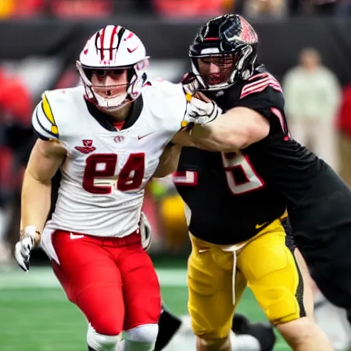 Prompt: tj watt sacking joe burrow