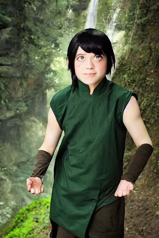 Image similar to photo of real life Toph from Avatar