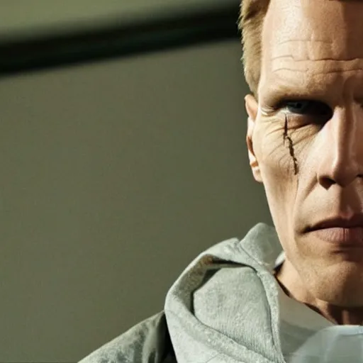 Image similar to Live Action Still of Jerma in Breaking Bad, real life, hyperrealistic, ultra realistic, realistic, highly detailed, epic, HD quality, 8k resolution, body and headshot, film still