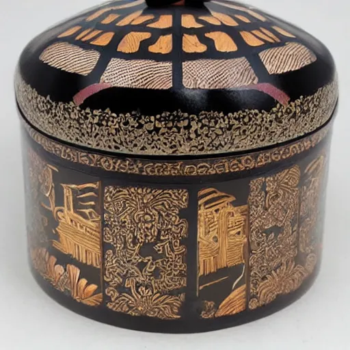 Prompt: ornate japanse box design