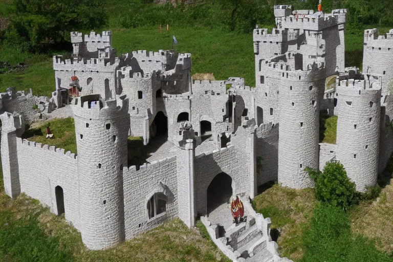 Image similar to a completed castle