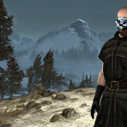 Image similar to walter white in skyrim