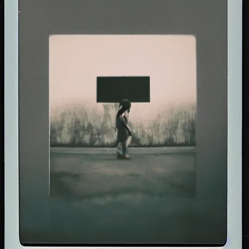 Prompt: a liminal space Polaroid photo