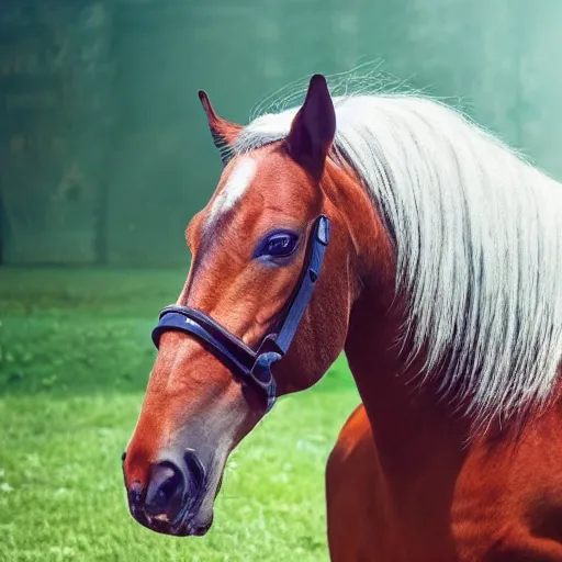 Image similar to photo of a hybrid between a horse and a fish