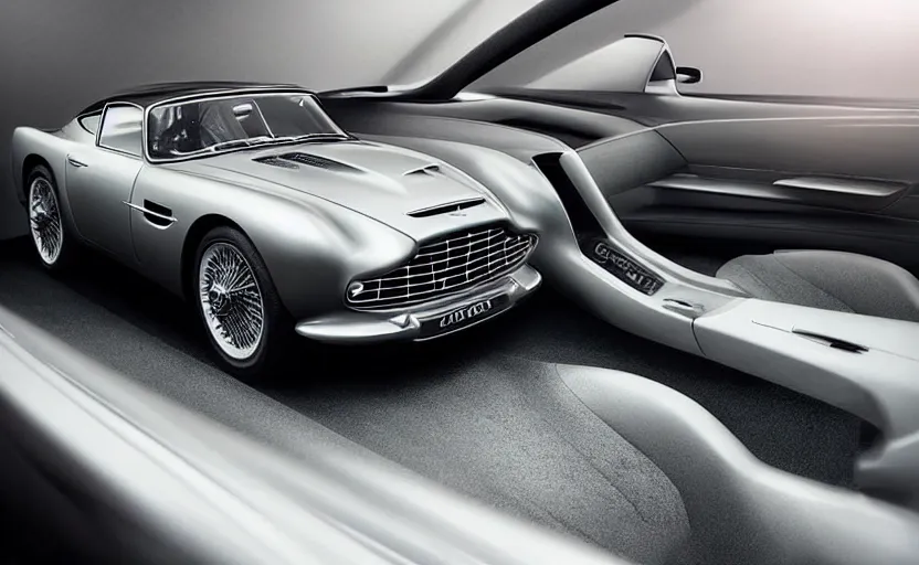 Image similar to “A 2025 Aston Martin DB5 Concept, studio lighting”