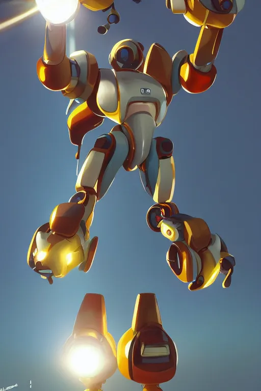 Image similar to metabots medabots medarotto medarot robot minimalist comics, behance hd by jesper ejsing, by rhads, makoto shinkai and lois van baarle, ilya kuvshinov, rossdraws global illumination ray tracing hdr radiating a glowing aura