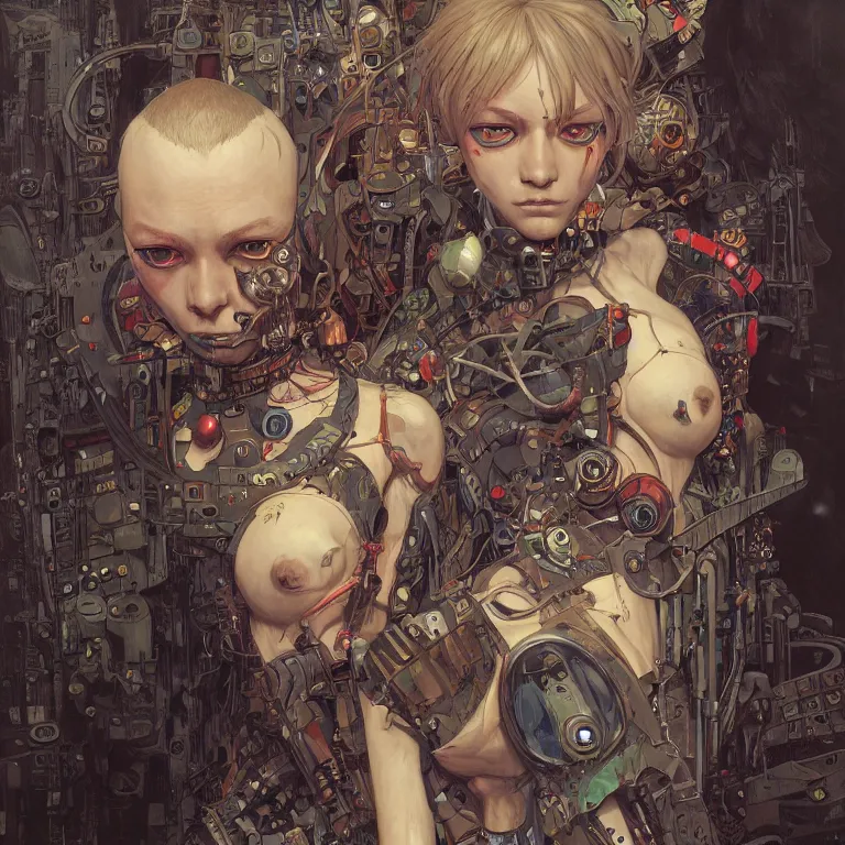 Image similar to portrait of a goblin, cyberpunk, Warhammer, highly detailed, artstation, illustration, art by Gustav Klimt and Range Murata and Ilya Kuvshinov and Sakimichan