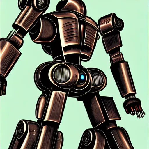 Image similar to perfectly detailed mecha, 1 9 2 0 s art deco, digital painting, smooth, sharp focus.