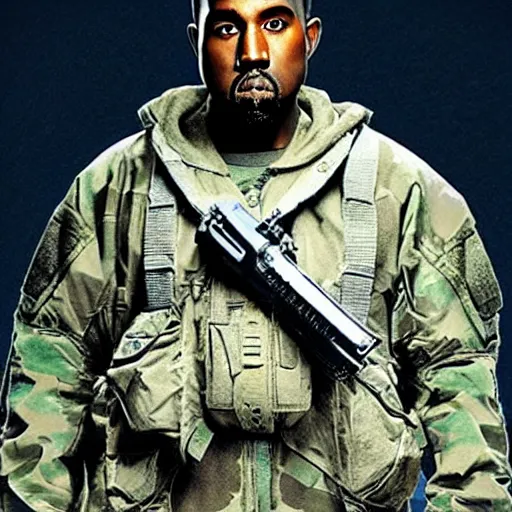 Prompt: Kanye west in MW2