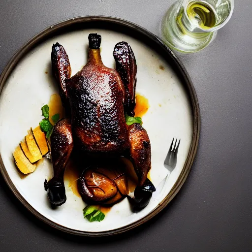 Image similar to photo of a delicious roasted duck, food photography
