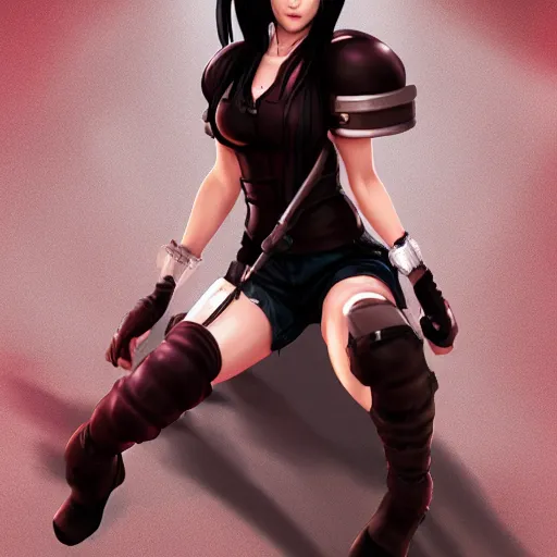 Image similar to tifa lockhart, by sakimichan, jeongseok lee, logan cure, ja mong, nick silva, trending artstation