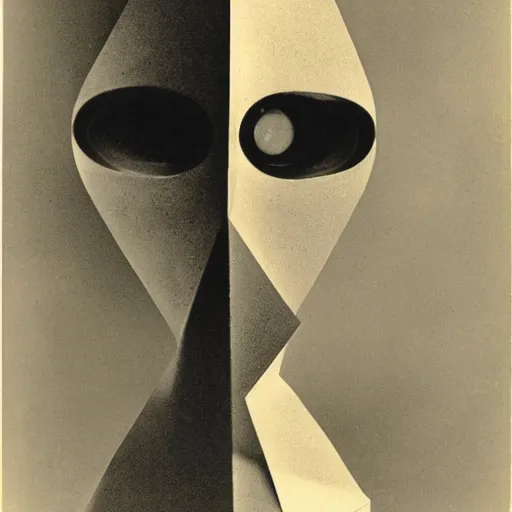 Prompt: The ‘Naive Oculus’ by Man Ray, auction catalogue photo, private collection, on display from the estate of Max Ernst