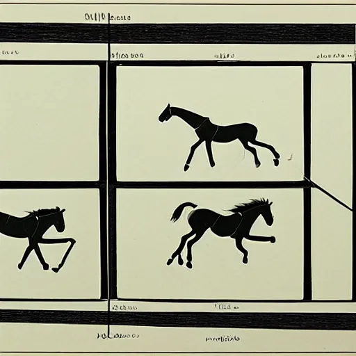Prompt: an animation of a horse running frame by frame, separated into equally sized frames, from'learning to animate'