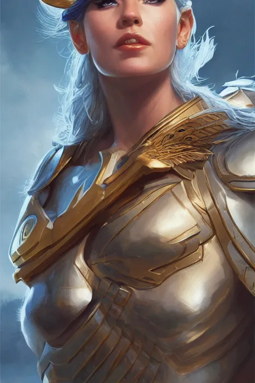 Image similar to amazon valkyrie athena, d & d, fantasy, portrait, highly detailed, headshot, digital painting, trending on artstation, concept art, sharp focus, illustration, art by artgerm and greg rutkowski and magali villeneuve