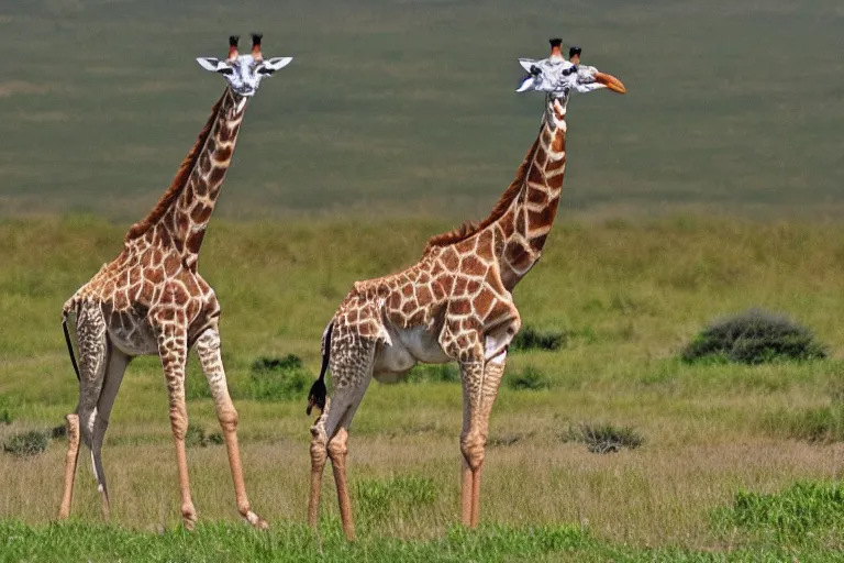 Image similar to the giraffe ostrich