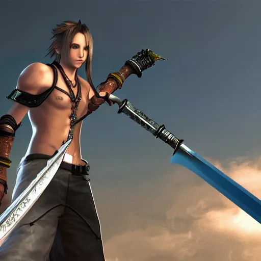 Image similar to final fantasy squall sword