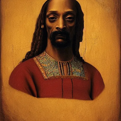 Prompt: extremely detailed snoop dogg painting by Leonardo Da Vinci, 8k