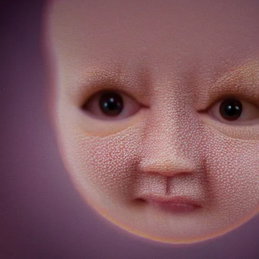 Prompt: fractal face baby, photo, tilt-shift