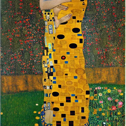 Prompt: art gustav klimt full body art