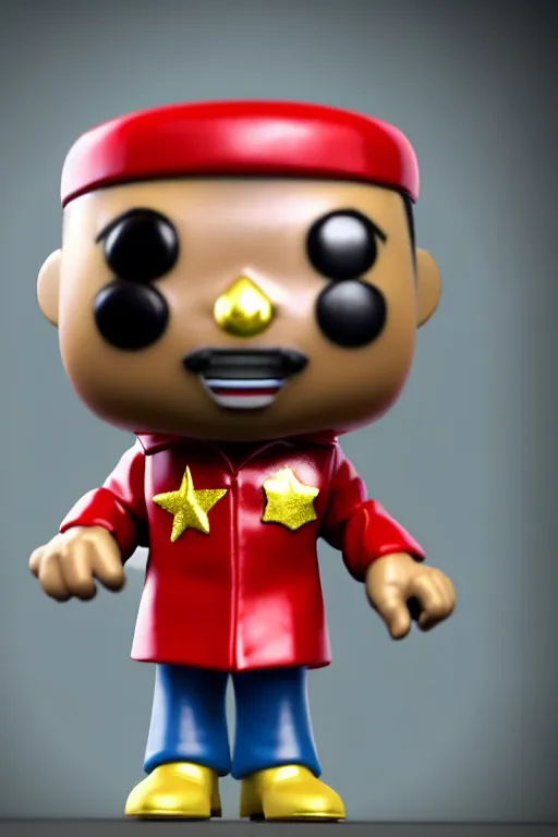 Image similar to 3 d render of funko pop figurine of the soviet union, realistic, photo, photorealistic, detailed, high quality, high resolution, lossless quality, lossless, 8 k, hdr, 4 k, 8 k resolution, 1 6 k resolution