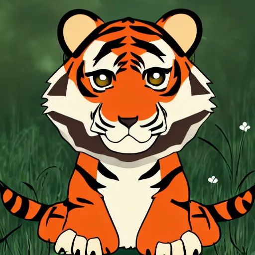 Tiger anime style