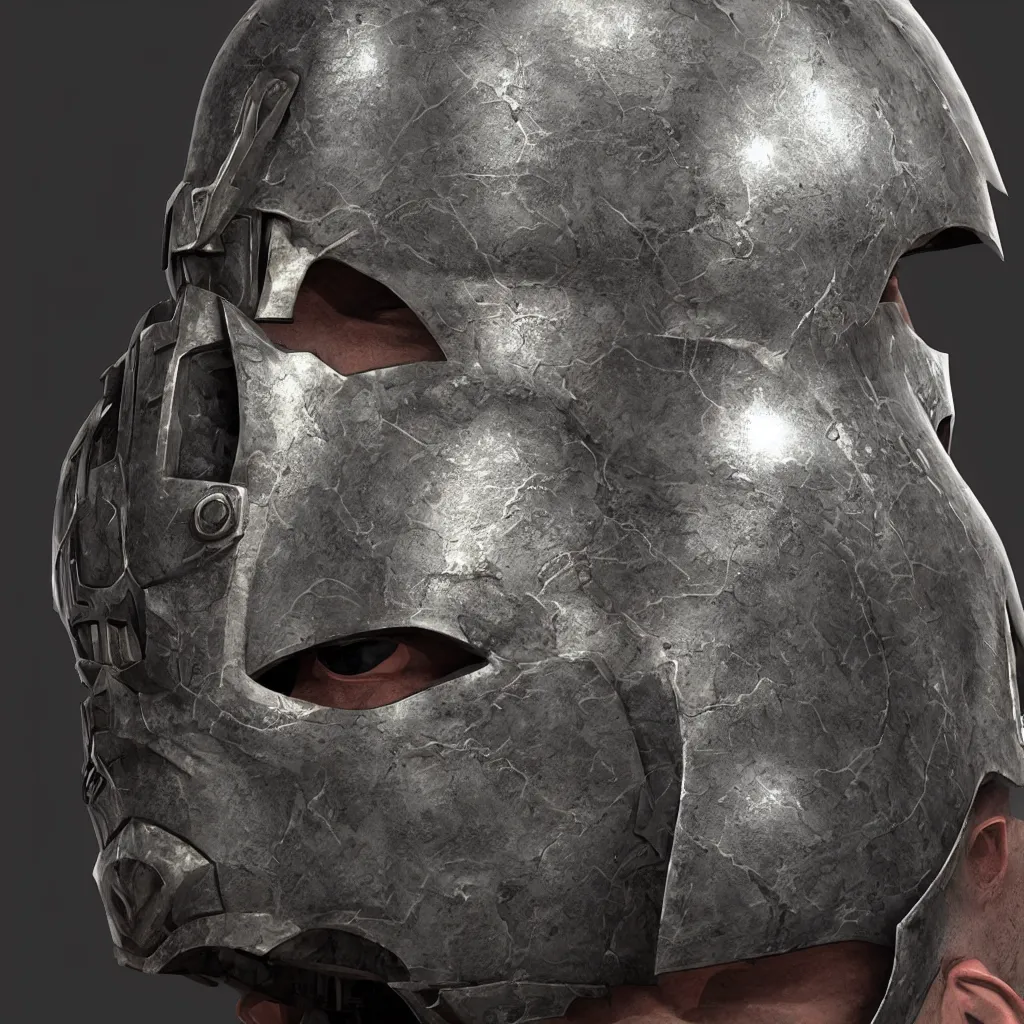 Prompt: thunder warrior helmet, unreal engine, 8 k, ultra realistic, ultra detail