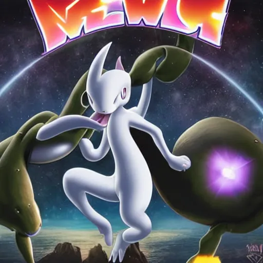 Image similar to Cover art for Mewtwo Strikes Back