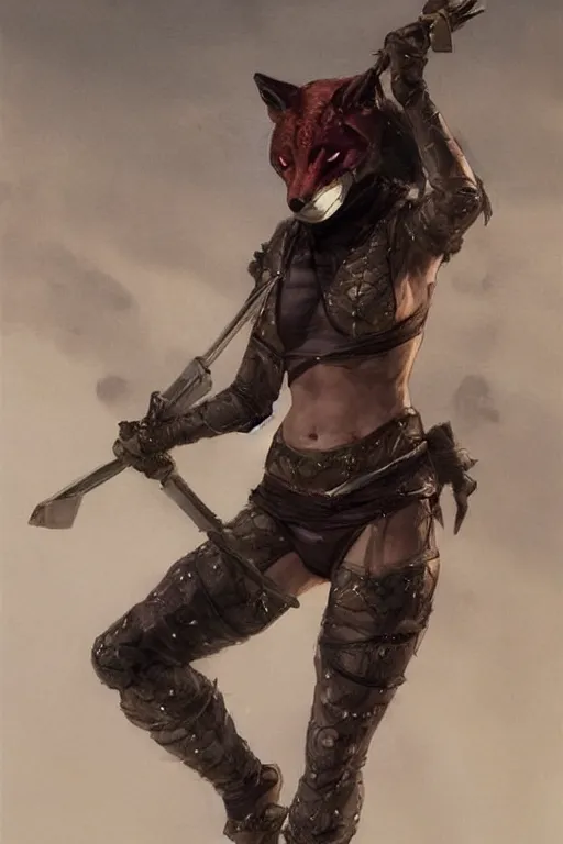 Prompt: female ninja assassin in amethyst japanese body armor wearing a translucent fox mask made of glass trending on artstation, intricate, elegant, highly detailed, digital painting, artstation, concept art, smooth, sharp focus, illustration, art by anders zorn, wonderful masterpiece by greg rutkowski, beautiful cinematic light, american romanticism by greg manchess, jessica rossier and norman rockwell