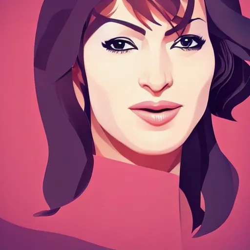 Prompt: mariska hargitay, clean cel shaded vector art. shutterstock. behance hd by lois van baarle, artgerm, helen huang, by makoto shinkai and ilya kuvshinov, rossdraws, illustration.