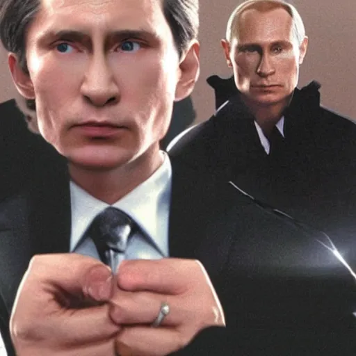 Image similar to vladimir putin in the movie matrix