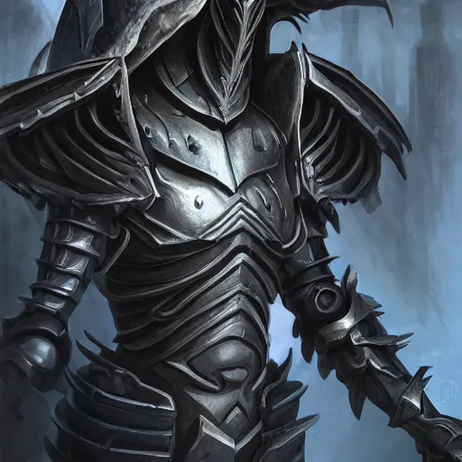 Image similar to portrait of humanoid mosquito resembling a knight in black monstrous armor with two dragonfly wings, league of legends splash art, hearthstone splash art, full body shot, rule of thirds, ultrafine hyperrealistic detailed face, artgerm, greg rutkowski, trending on artstation, 8 k, intricately detailed, highly detailed