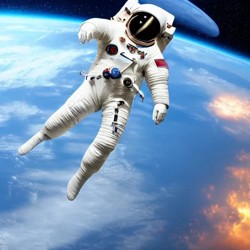 Prompt: cosmonaut horse in a space suit floating in outer space, highly detailed, nasa picture, 4 k