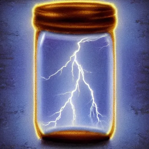 Image similar to lightning in a jar