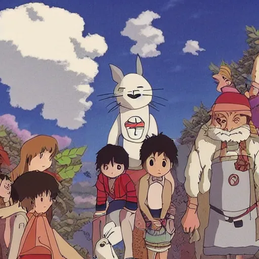 Image similar to mashup by studio ghibli