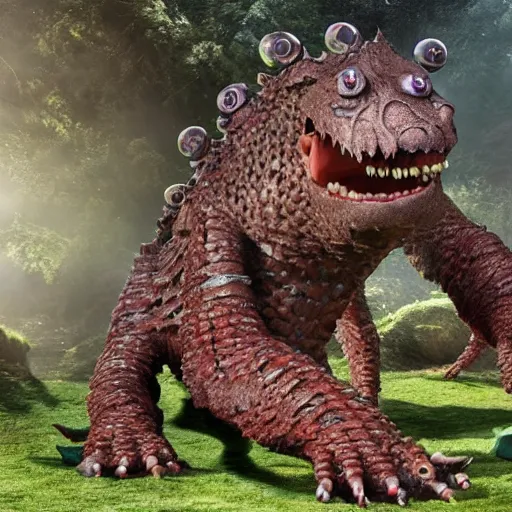 Prompt: the jim henson company creates a zergling concept creature.