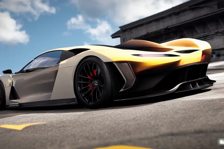 Image similar to photo wallpaper sport car gran turismo 7 forza horizon need for speed fast and furious 5 unreal engine supercar hypercar game concept car octane render, 4 khd 2 0 2 2 3 d cgi rtx style chrome reflexion global illumination ray tracing hdr arstation pixar and disney unreal