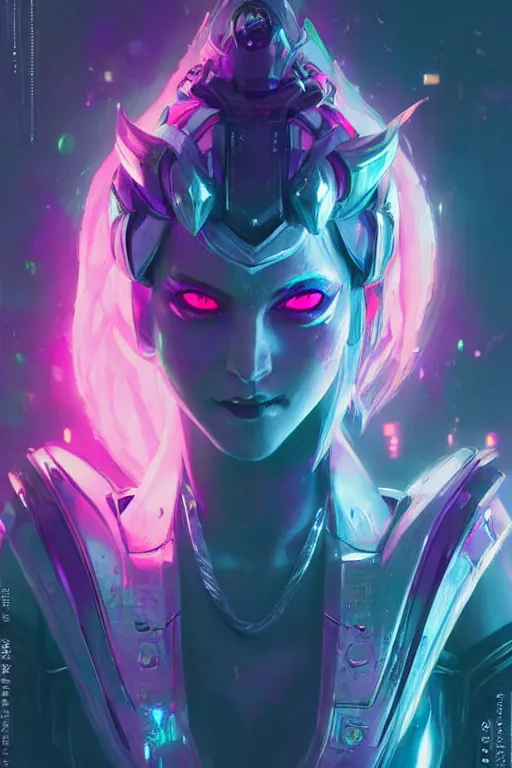 Prompt: lux from league of legends, cyberpunk futuristic neon. decorated with traditional japanese ornaments by ismail inceoglu dragan bibin hans thoma greg rutkowski alexandros pyromallis nekro rene maritte illustrated, perfect face, fine details, realistic shaded, fine - face, pretty face