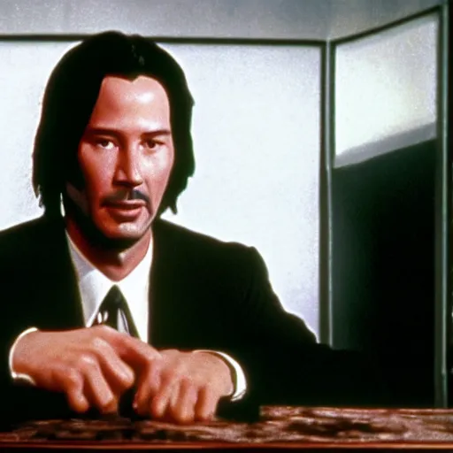 Prompt: keanu reeves in the twilight zone 4 k detailed super realistic