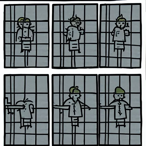 Image similar to simple 4 grid comic